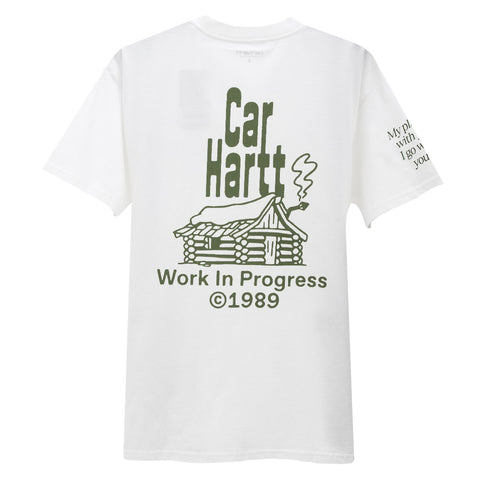 Carhartt WIP S/S Home T-Shirt White/Dollar Green I032398.OIA.XX.06 Degli Uberti